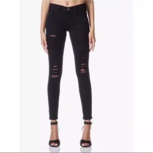 FRAME Women's Le Skinny de Jeanne Distressed Jeas