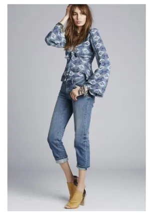 Free People Jasper Straight Leg Jeans | Harbor