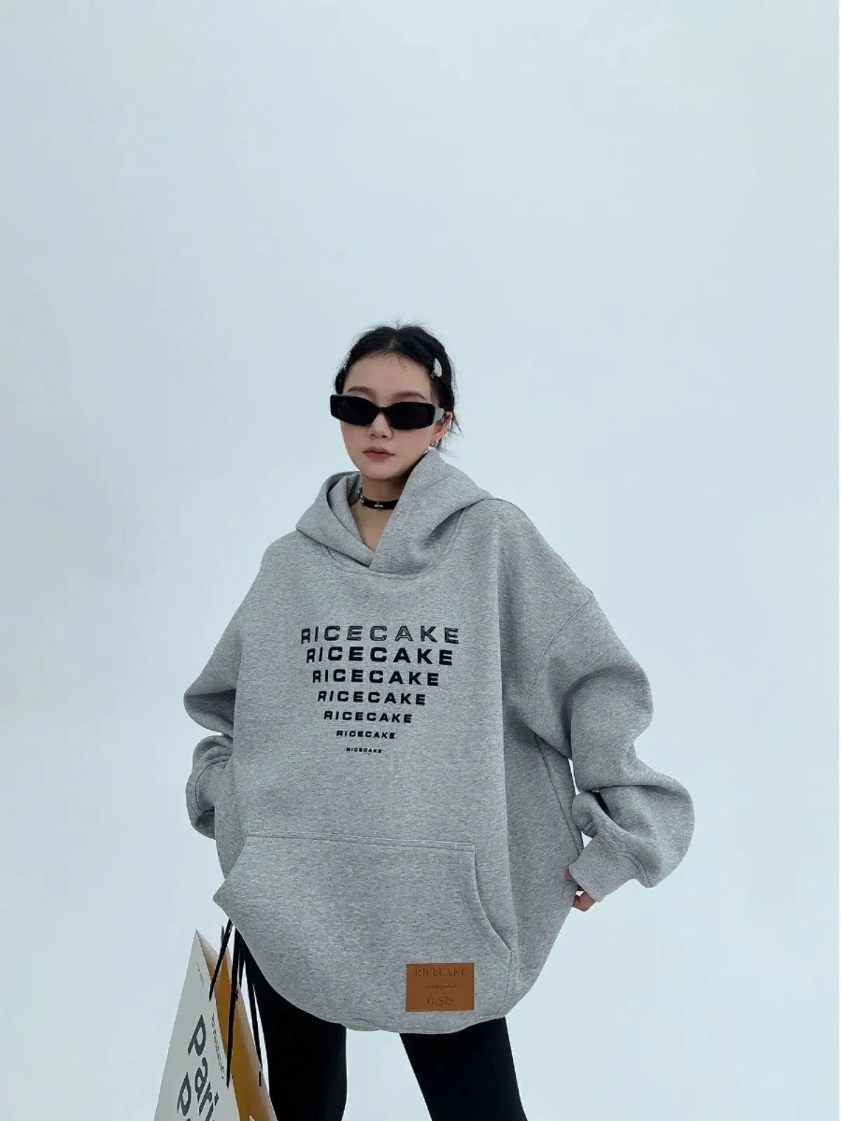 Front Pocket Oversized Graphic Hoodie