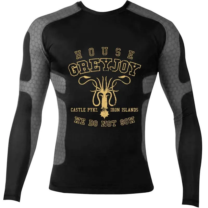 Game of Thrones House Greyjoy Longsleeve Compression Shirt - BJJ, MMA, Muay Thai