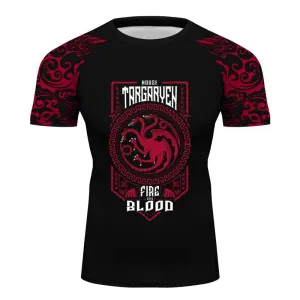 Game of Thrones House Targaryen Short Sleeve Tee Shirt for Cyling Casual Tshirt Tops