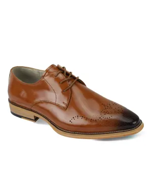 Giovanni Owen Brogue Oxford Dress Shoe - Tan