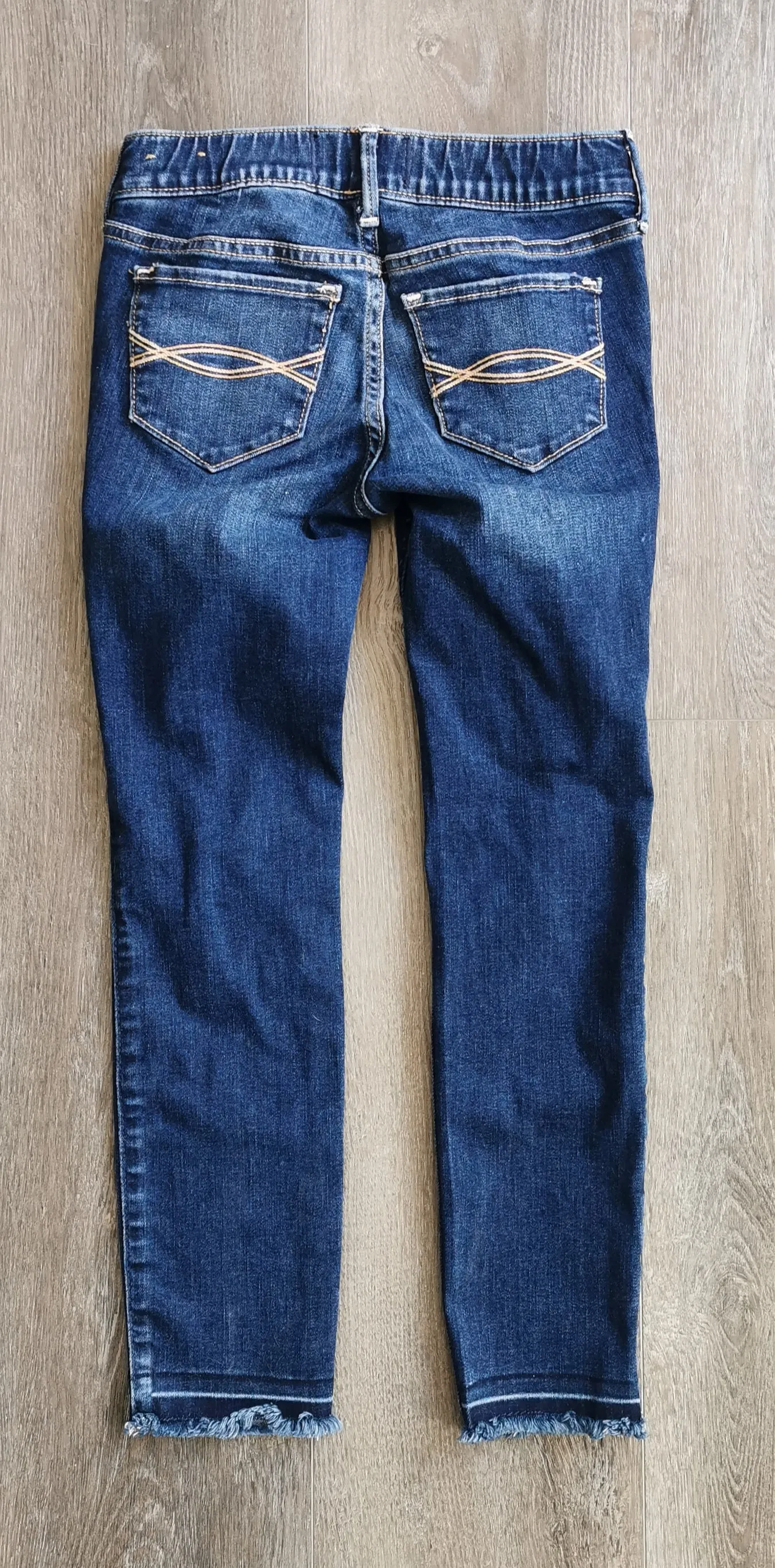 GIRL SIZE 7/8 YEARS - ABERCROMBIE & FITCH Kids, Pull-on Jean Legging EUC B41