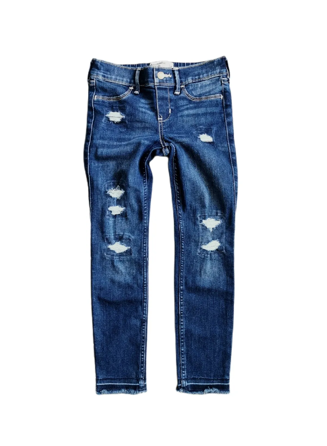 GIRL SIZE 7/8 YEARS - ABERCROMBIE & FITCH Kids, Pull-on Jean Legging EUC B41