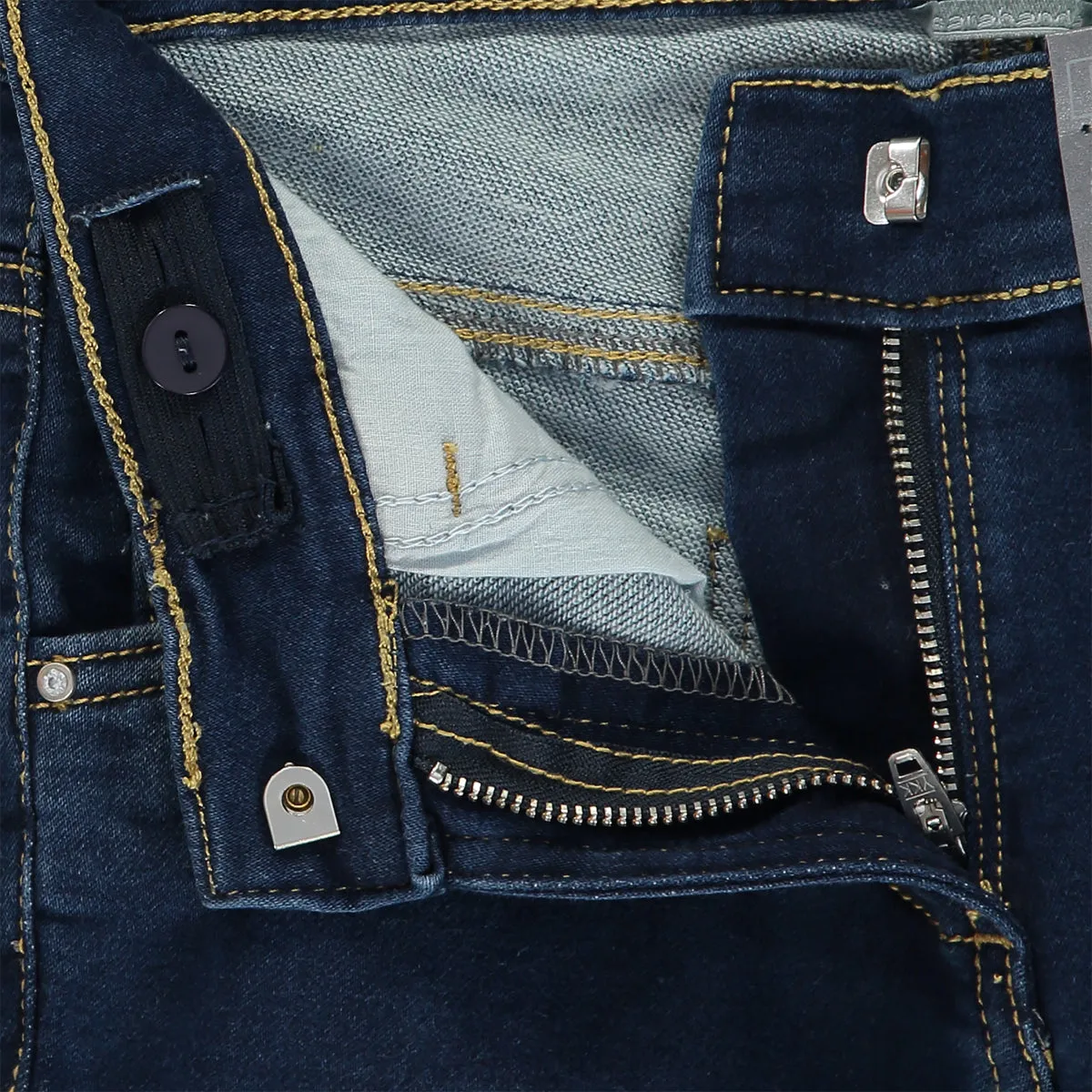 Girls Blue Slim Fit Cotton Jeans