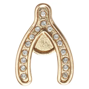 Gold Wishbone Jibbitz