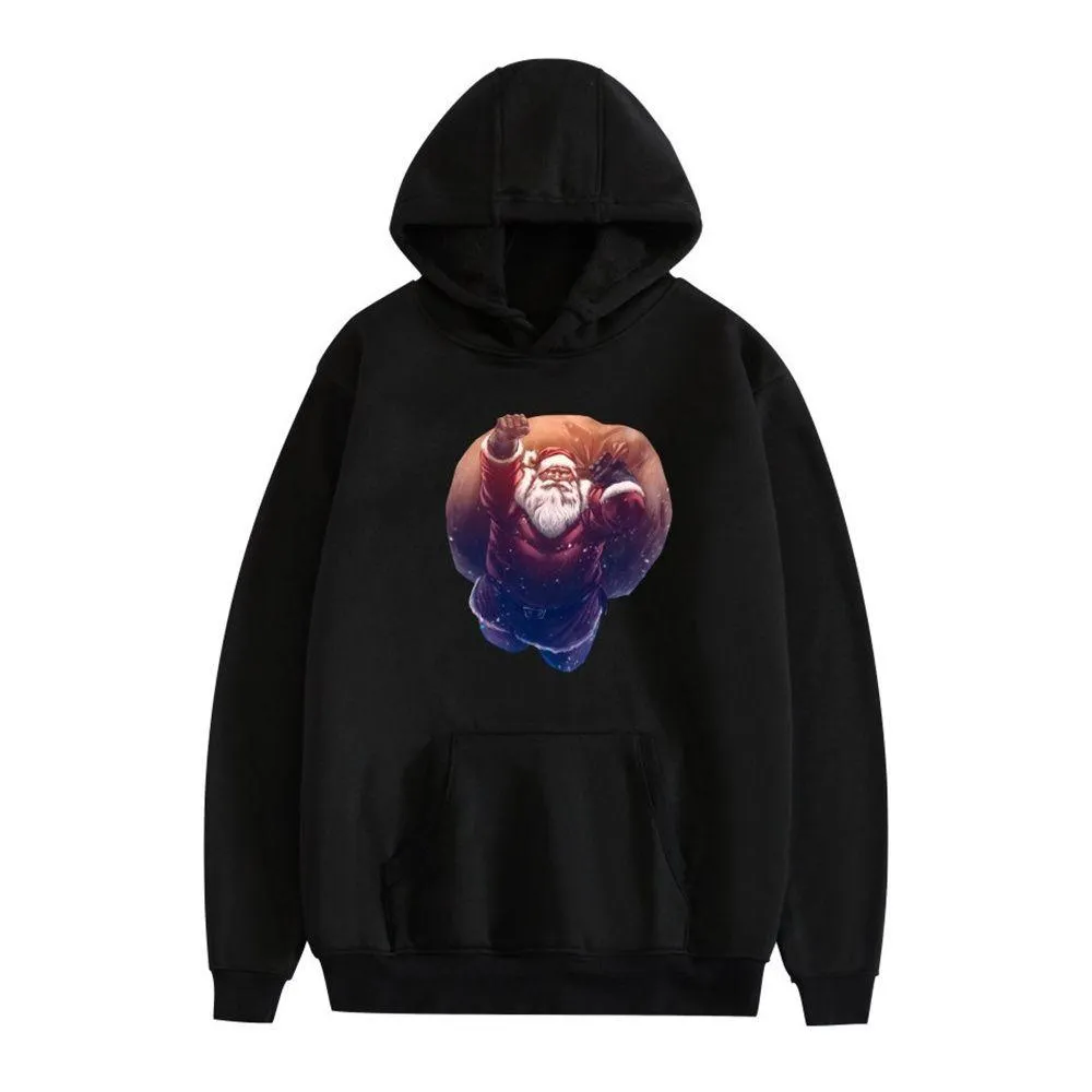 Graphic Hoodies Happy Santa Claus