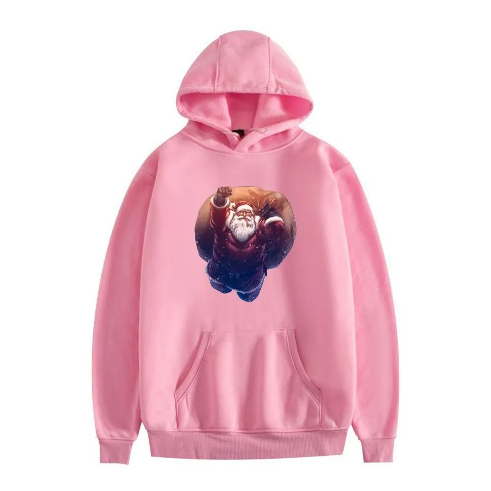 Graphic Hoodies Happy Santa Claus