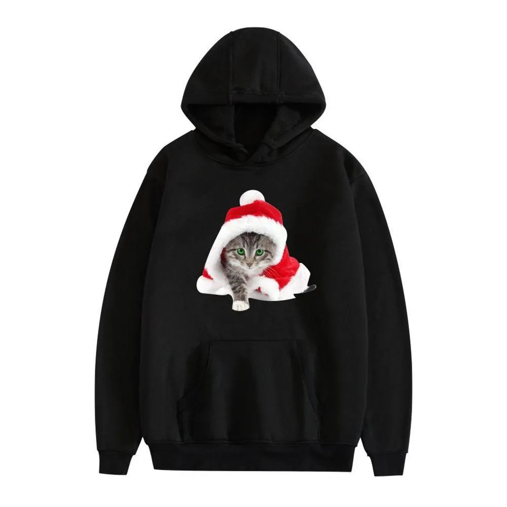 Graphic Hoodies Happy Santa Claus