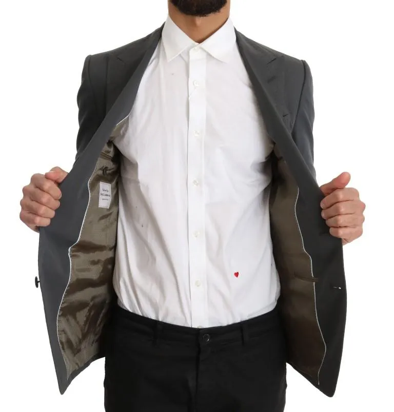 Gray Cotton Linen Royal Bee Blazer