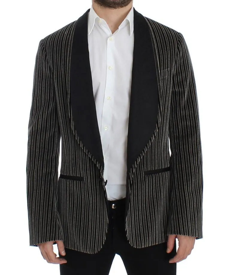 Gray striped SICILIA blazer