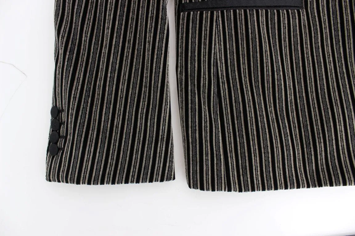 Gray striped SICILIA blazer