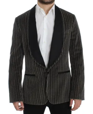 Gray striped SICILIA blazer
