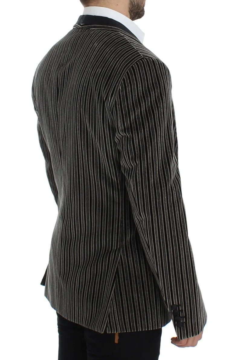 Gray striped SICILIA blazer