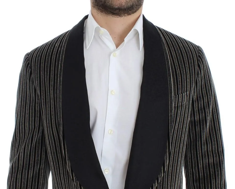 Gray striped SICILIA blazer
