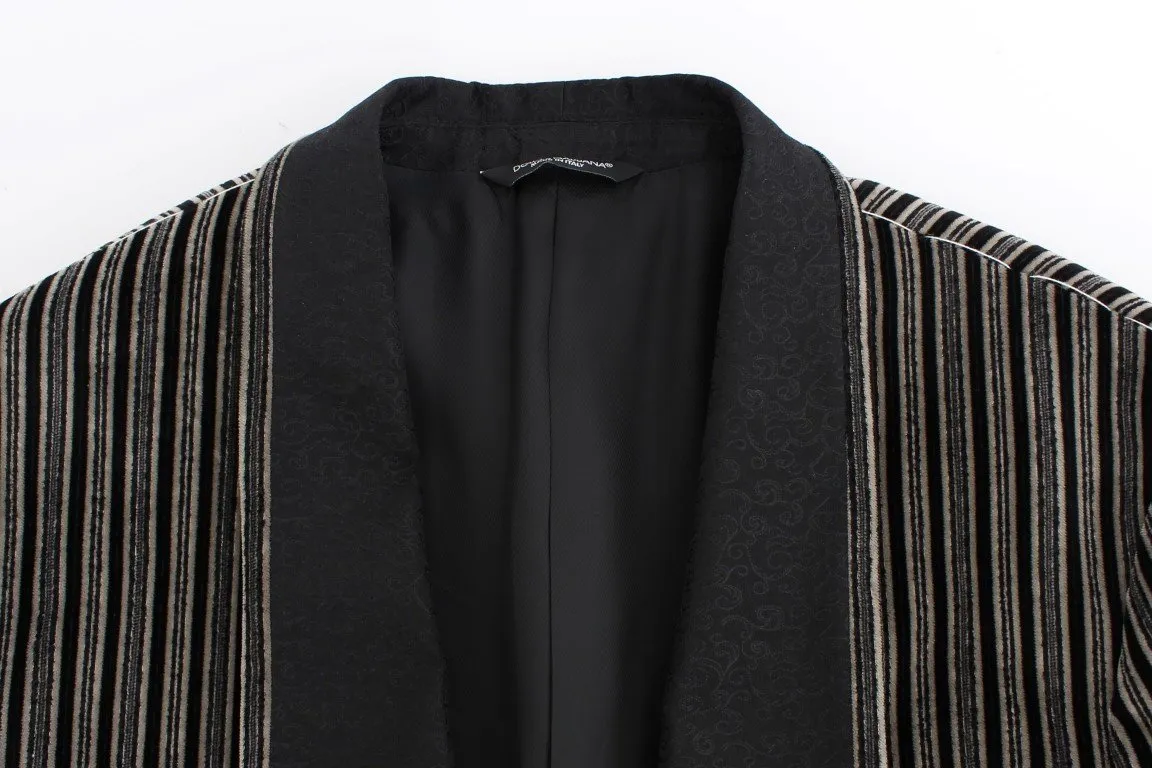 Gray striped SICILIA blazer