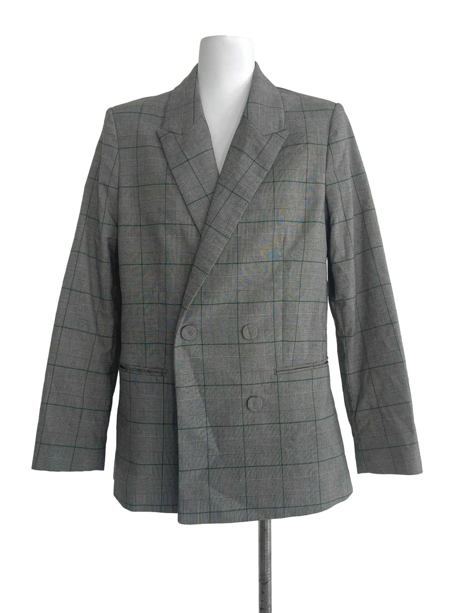Grey Checked Blazer