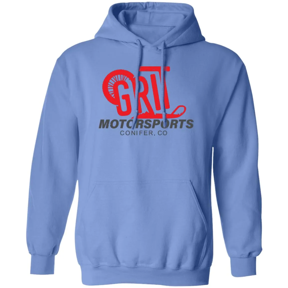 GRIT Motorsports red logo G185 Pullover Hoodie