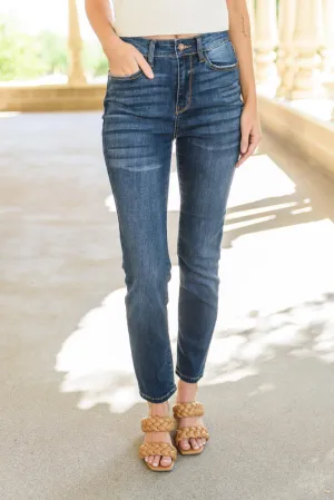 Hazel Blues® | Reba Hi-Rise Clean Relaxed Fit Jeans