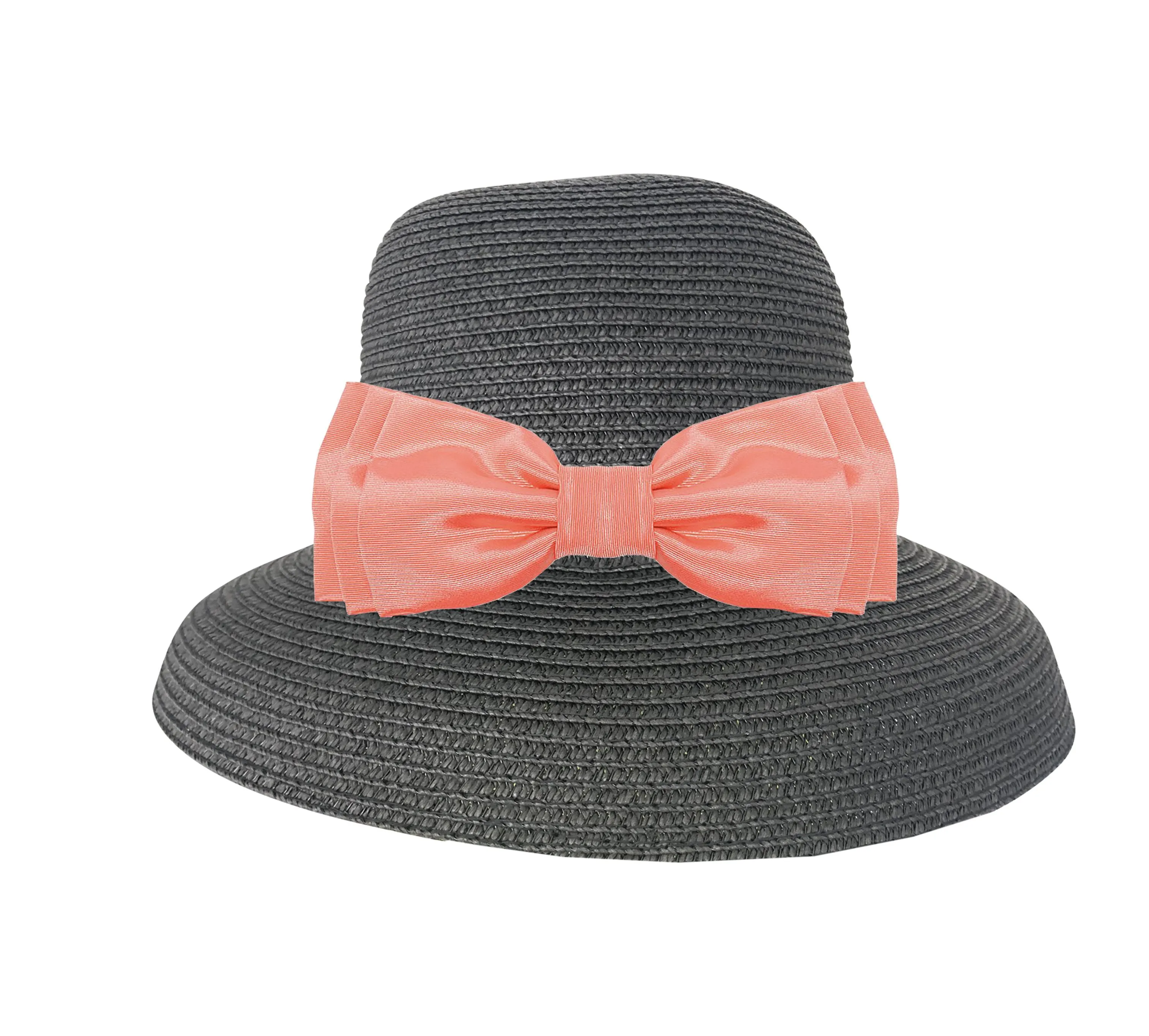 Hepburn Hat with Petite Brim with Interchangeable Bows & Flowers