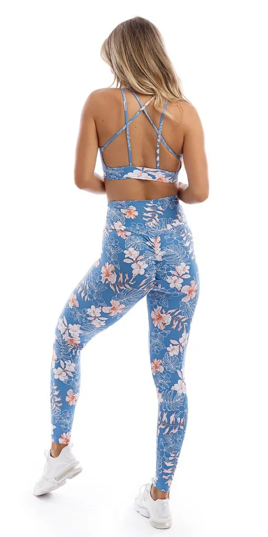 Hibiscus Kiss Scrunch Bum Leggings