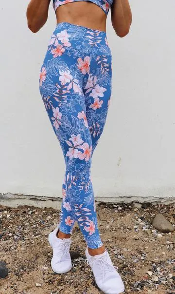 Hibiscus Kiss Scrunch Bum Leggings