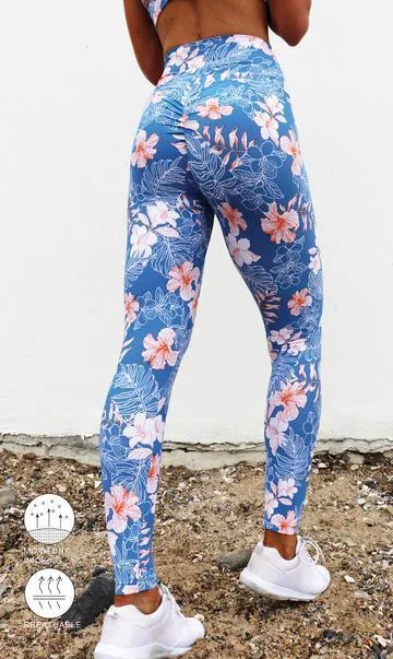 Hibiscus Kiss Scrunch Bum Leggings