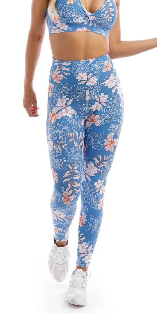 Hibiscus Kiss Scrunch Bum Leggings