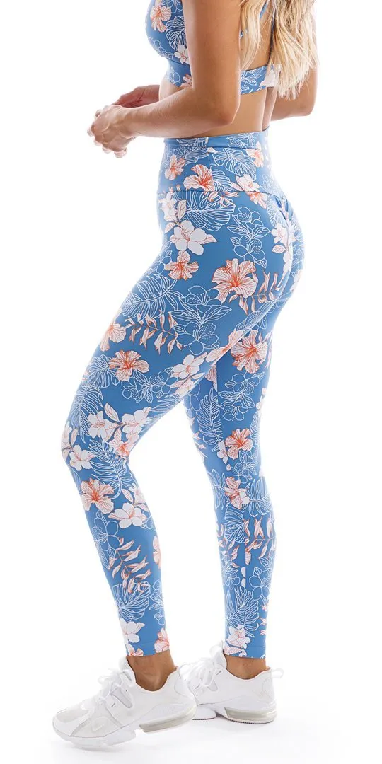 Hibiscus Kiss Scrunch Bum Leggings