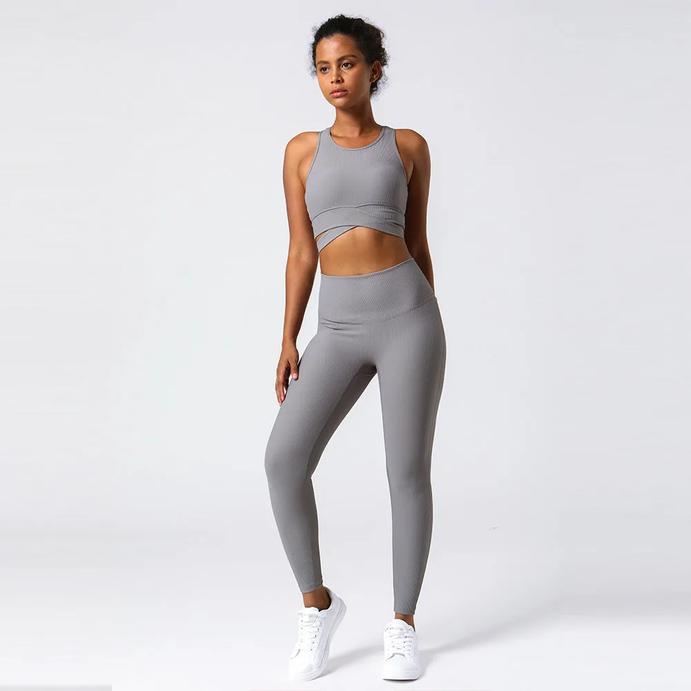 High Waist Hip Lift High Elastic Tight Yoga Set