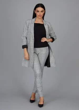 Hudson Car Coat - Madison Ave Plaid - Knit Print FINAL SALE