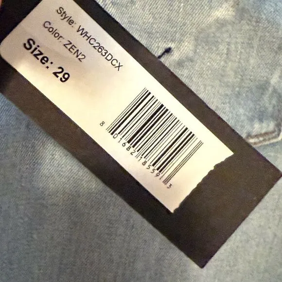 Hudson High Rise Zoeey Straight Crop Denim Jean Size 29