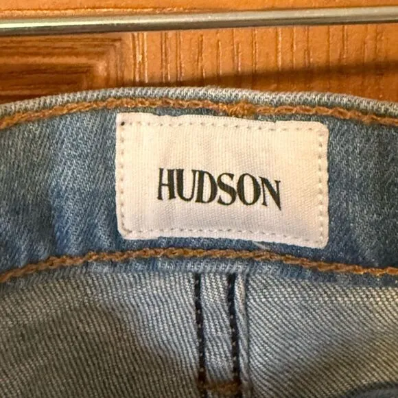 Hudson High Rise Zoeey Straight Crop Denim Jean Size 29