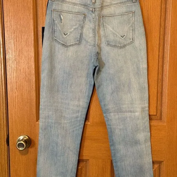 Hudson High Rise Zoeey Straight Crop Denim Jean Size 29