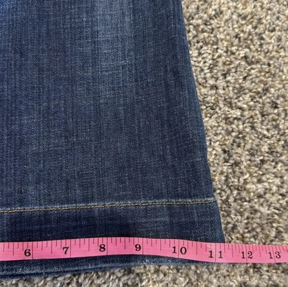 Hudson Low Flare Jeans Nordstrom Exclusive Light Stretch Denim Distressed 29