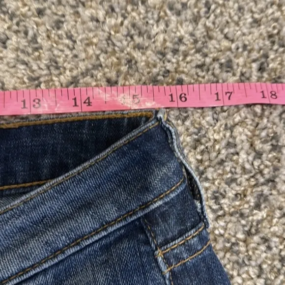 Hudson Low Flare Jeans Nordstrom Exclusive Light Stretch Denim Distressed 29