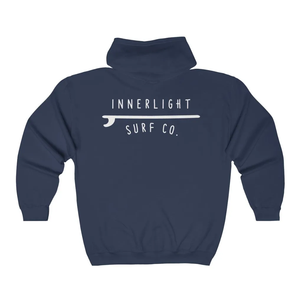 Innerlight Surf Co. Unisex Full Zip Hooded Sweatshirt
