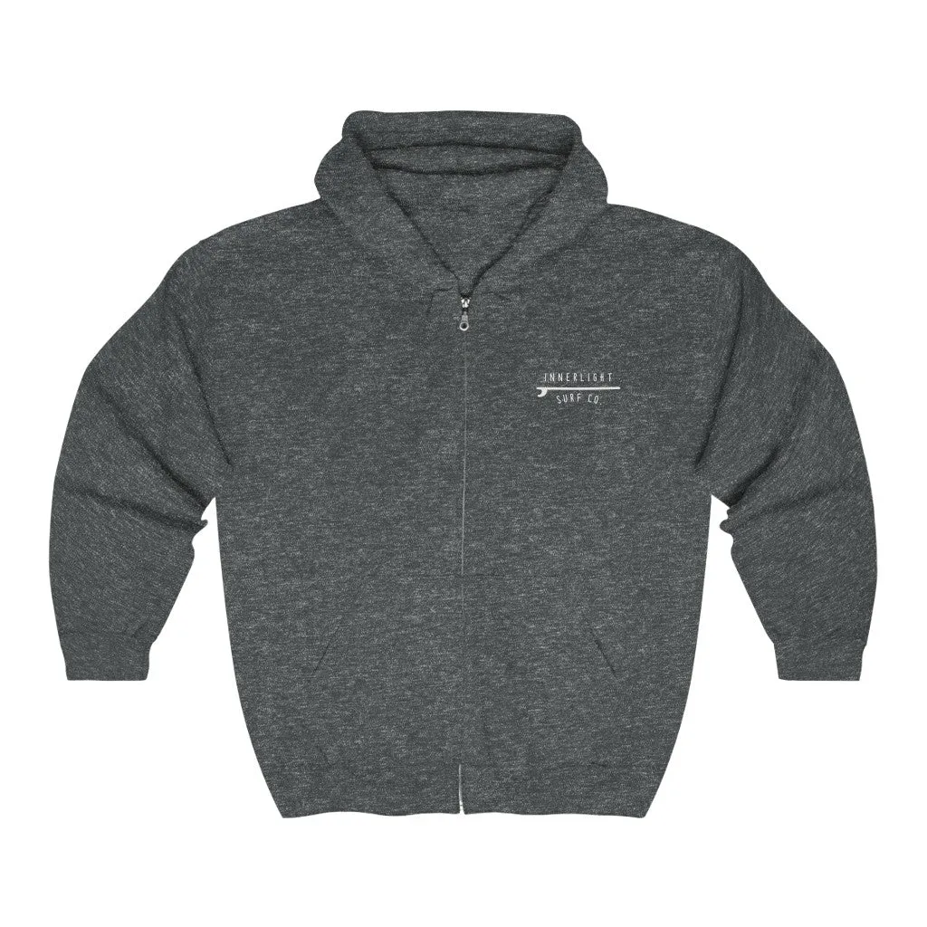 Innerlight Surf Co. Unisex Full Zip Hooded Sweatshirt