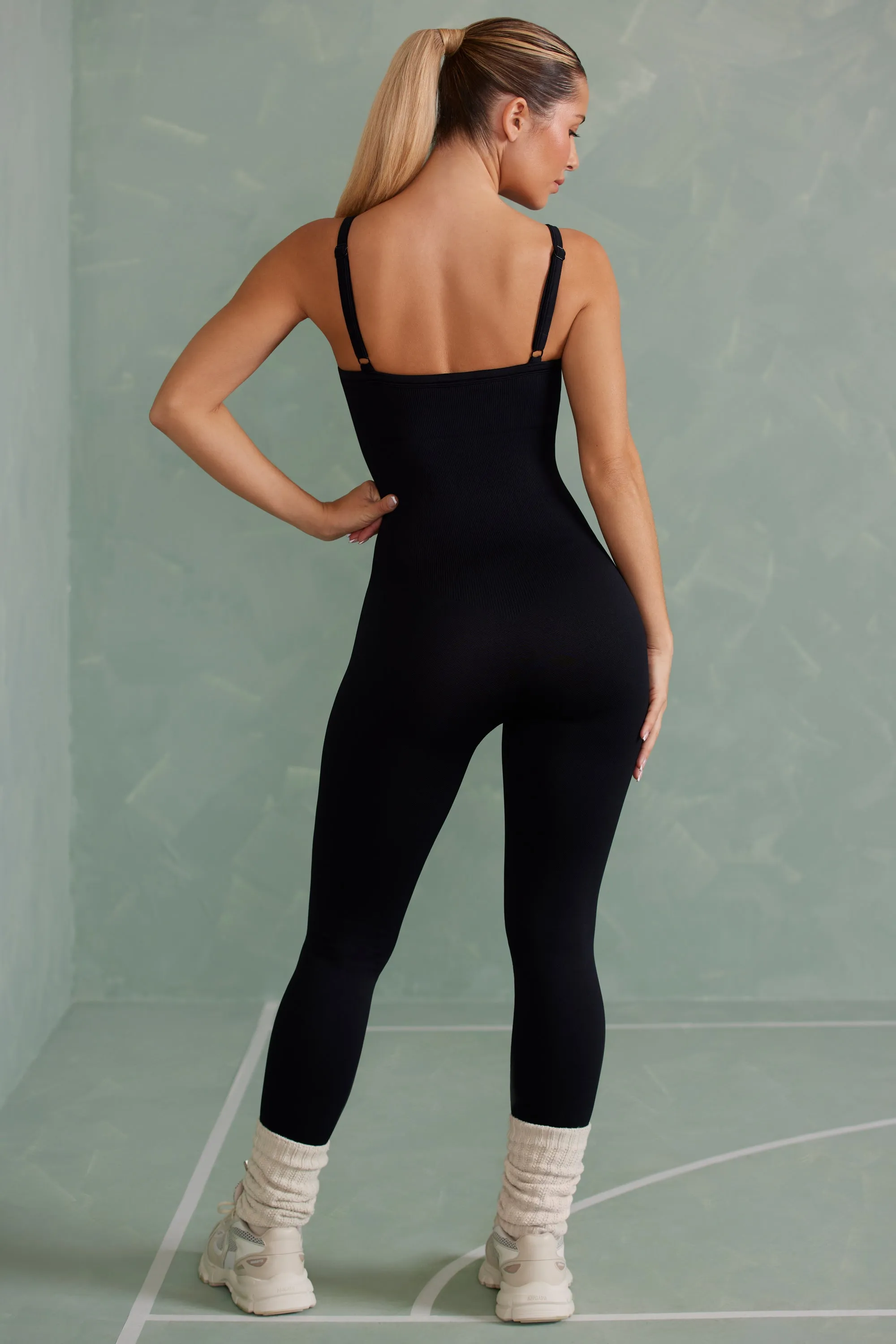 Intensity - Super Sculpt Jumpsuit in Onyx Black