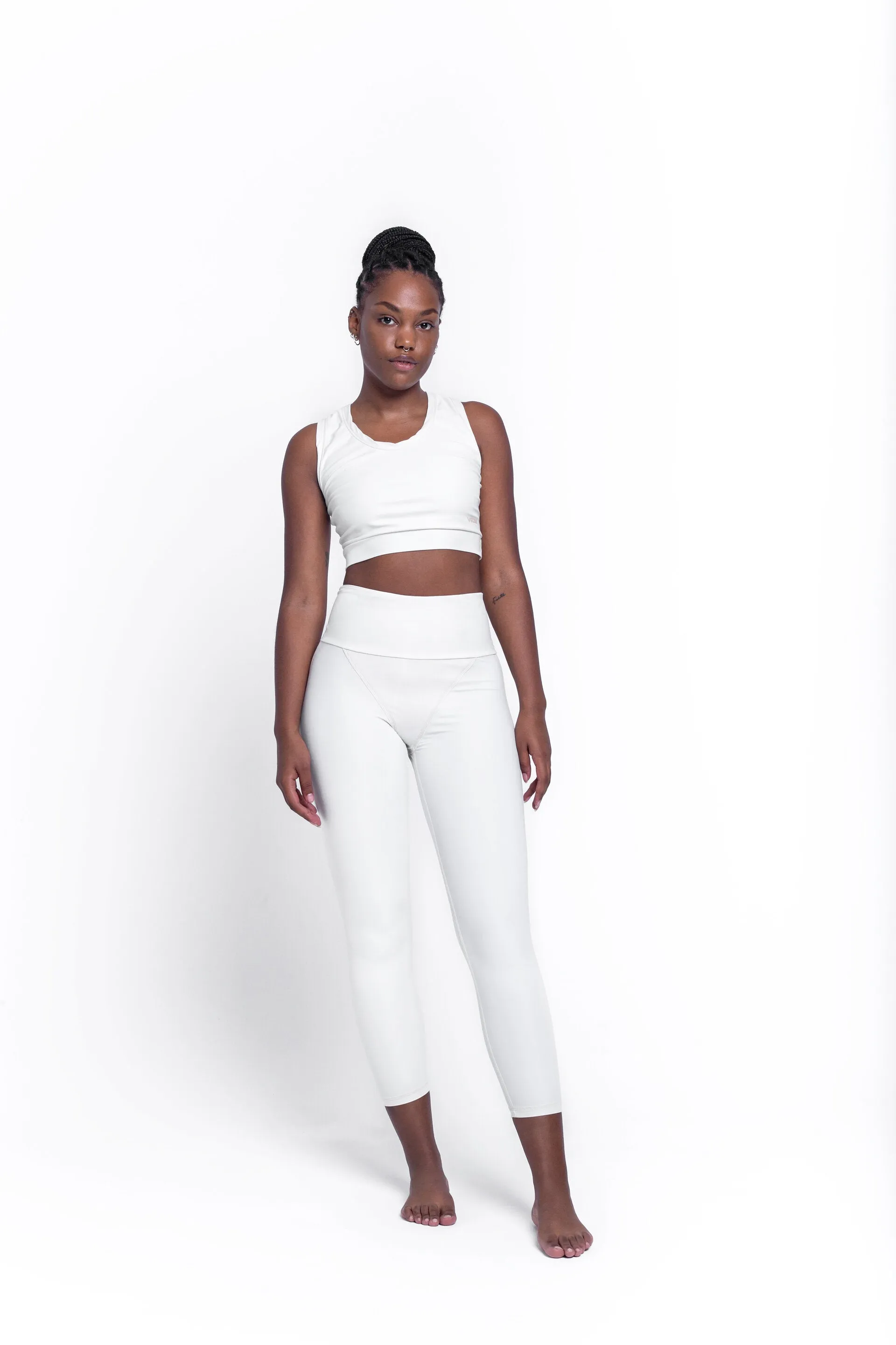 Ivory Activewear Set - Leggings and Bra