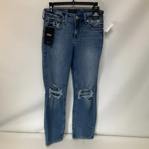 Jeans Boyfriend By Silver In Blue Denim, Size: 4