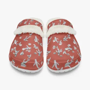 Koi Fish Winter Red Clogs