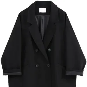 Korean Vintage Style Suit Oversized Blazers