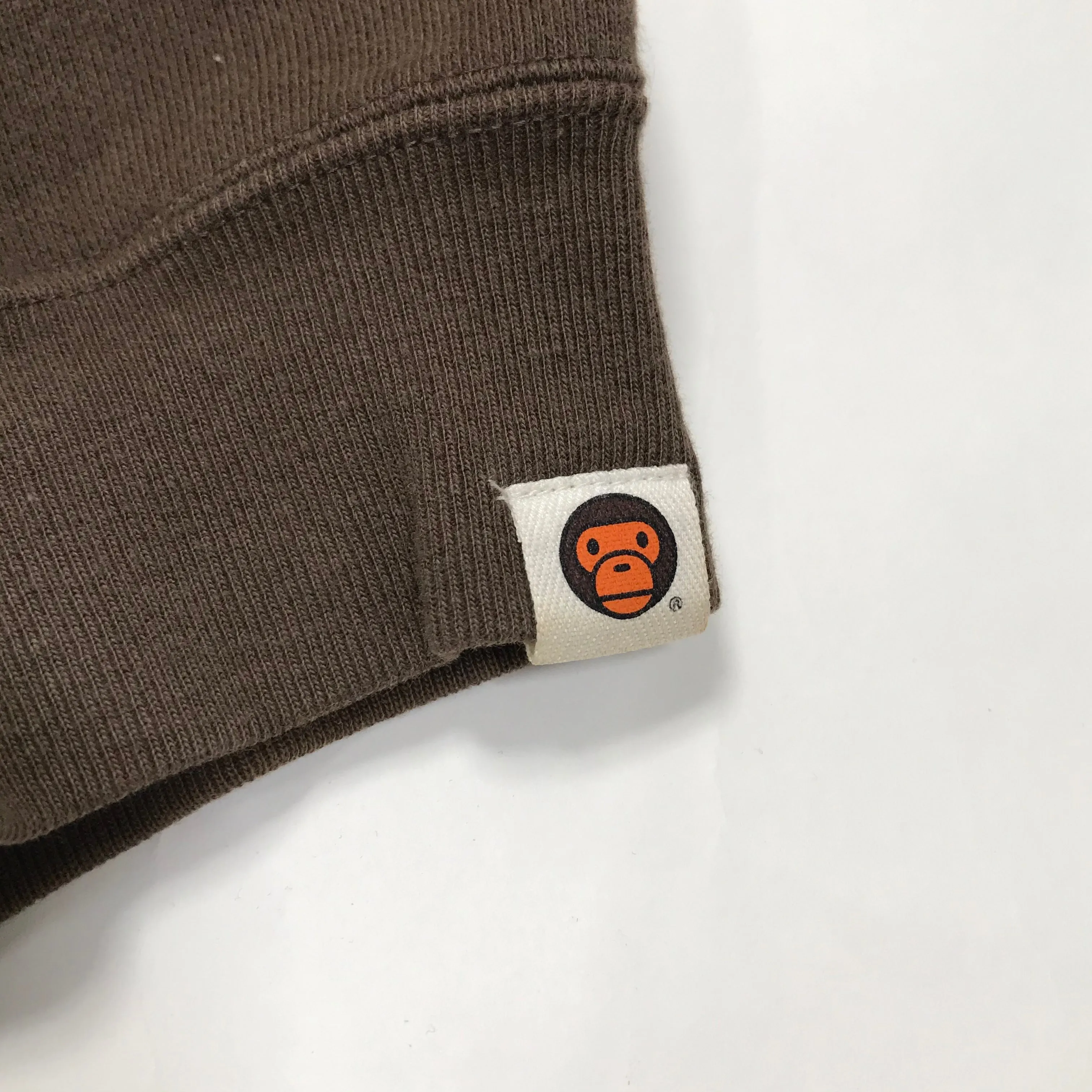 [L] A Bathing Ape Bape Baby Milo Junk Food Full Zip Hoodie Brown