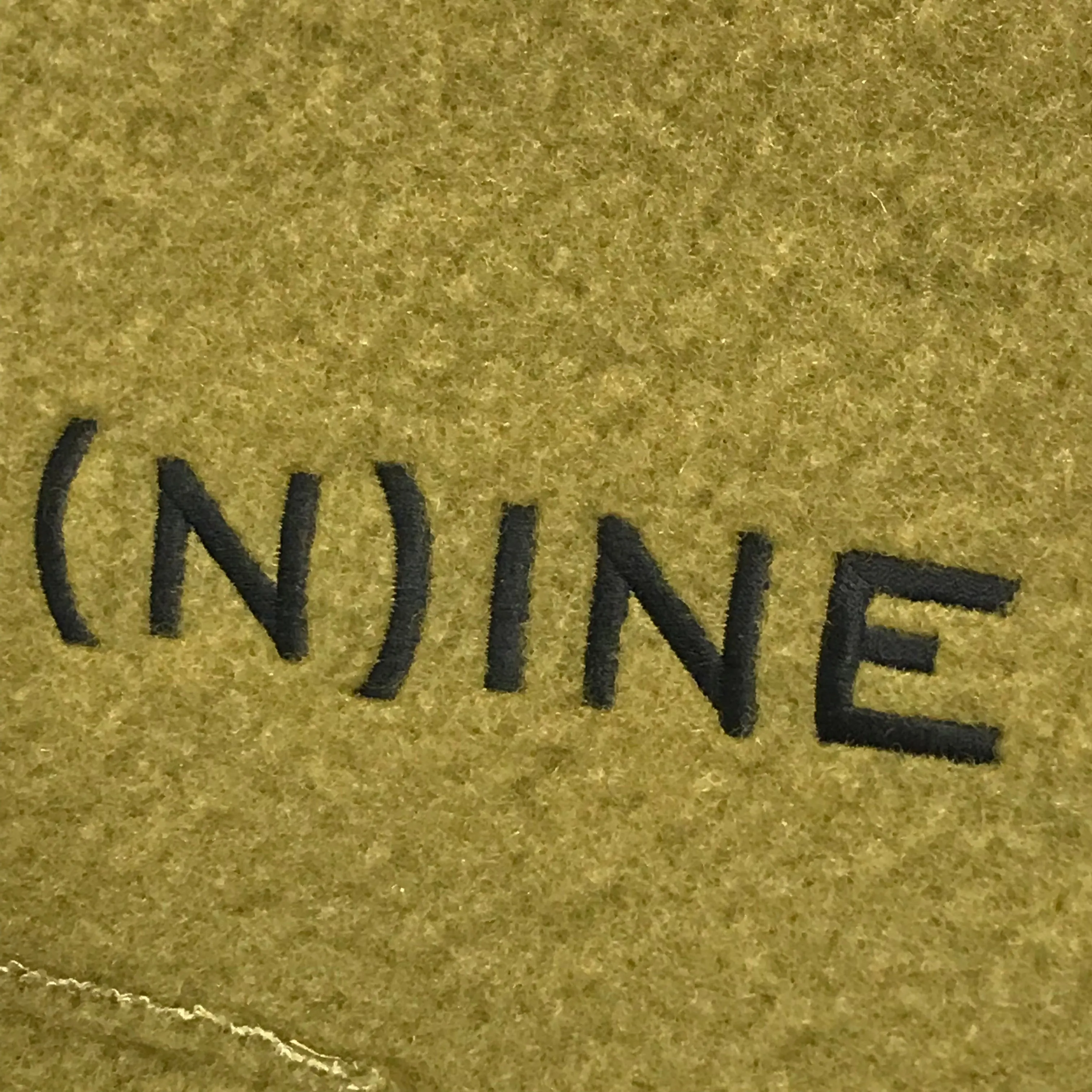 [L]  Number Nine Half Zip Fleece Pullover Hoodie Jacket Olive