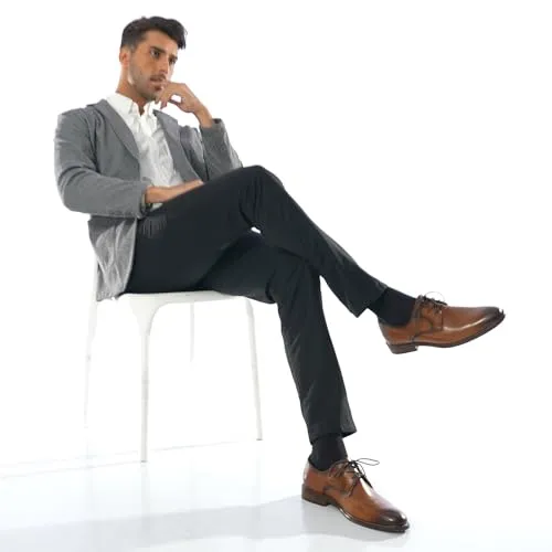 La Milano Mens Leather Oxford Shoes - Mond