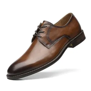 La Milano Mens Leather Oxford Shoes - Mond