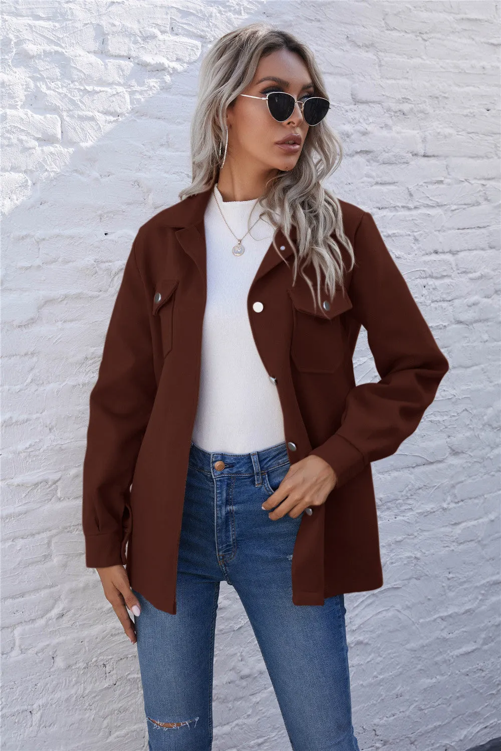 Lapel Single-breasted Lace-up Cardigans Outerwear