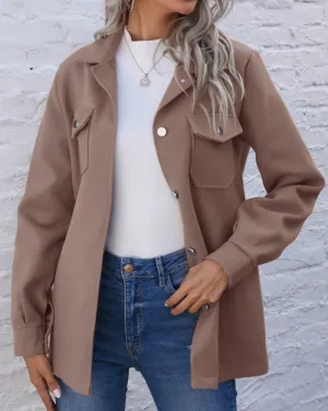 Lapel Single-breasted Lace-up Cardigans Outerwear