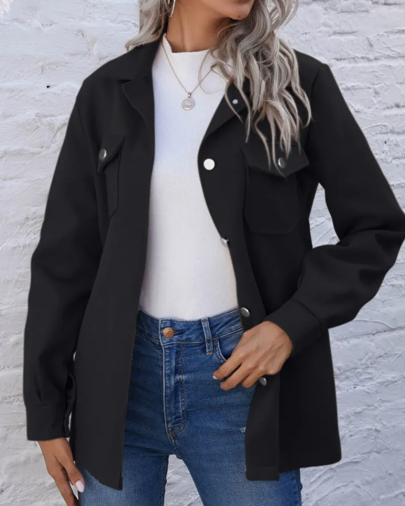 Lapel Single-breasted Lace-up Cardigans Outerwear